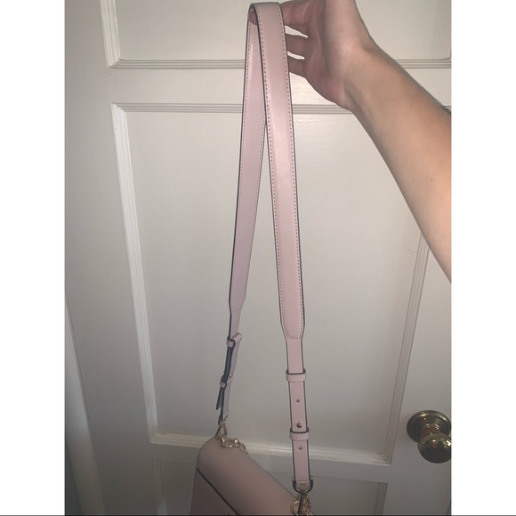 Michael Kors Blush Crossbody with Gold Charm Chain - Picture 10 of 16